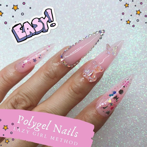 Easy! LAZY GIRL METHOD to DIY your Nail Extensions