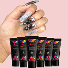 Load image into Gallery viewer, Poly Nail Gel Kit with LED Lamp, Slip Solution and Glitter Poly Nail Gel All-in-One Kit