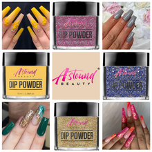 Load image into Gallery viewer, Dip Powder Nail Kit with Glitter Dip Powder Colors